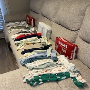 Diapers + Clothes Baby Boy Bundles!